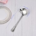 thumbnail image 4 of Paquete de 2 cucharas de acero inoxidable con boquilla, cucharón pequeño para salsa, cucharas de sopa de 7,87 pulgadas, utensilio de cocina, cuchara para rociar con esmalte de espejo, 4 of 5