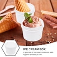 thumbnail image 4 of Freezer Containers Dessert Cup Ice Cream Box Clear Cups Yogurt Jars Straight Plastic White, 4 of 6