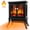 Black-Type A, variant on 1500W Electric Fireplace Heater with 3D Realistic Flame Effect, Overheat Safety Design, Adjustable Heating Modes, Suitable for Small Spaces