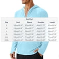 thumbnail image 2 of UAMVSH Men's Lightweight Hoodie Quick Dry Sun Protection Full Zip Jacket Outdoor Long Sleeve UV Shirts with Pockets and Thumbholes, 2 of 6