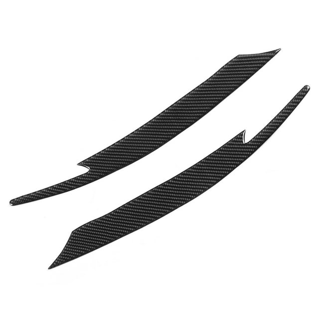 Calcomanía para párpados de cejas para faros delanteros, moldura para cejas, cubierta para párpados de faros, párpados de fibra de carbono, embellecedor Exterior para cocheVehicleOther Fyydes Descripción de la referencia