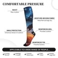 thumbnail image 3 of Lsque Red And Blue Fire Cloud Dragon Pattern Sport Compression Socks for Men & Women 15-20 mmHg Knee High Nurse Pregnant Running Medical and Travel Athletic, 3 of 6
