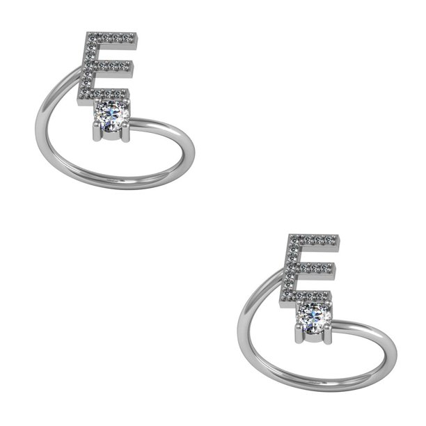 Sonducket Anillo abierto con letras mayúsculas, anillos ajustables, joyería para interiores y exteriores, regalo H mi 2piezas Sonducket CBP132301