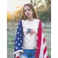 thumbnail image 5 of Girls' 4th of July Unicorn Tshirt by Tstars - Independence Day American Flag Themed Tee - Patriotic Graphic Print - Ideal Gift for Kids Celebrating USA's Independence - L (9-10) Red, 5 of 5