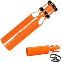 Cyclone 2X Blower Attachment, Leaf Blower Air Booster, Universal Fit - with Any Nozzle from 2 to 4 in, Instantly Boosts Airflow, Cyclone2X Leaf Blower Attachment, Amplifier for Leaf Blower (Orange)