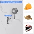 thumbnail image 4 of MesaSe Motorcycle Helmet Rack  180 Degree Rotation Helmet Rack with Hook  Wall-mounted Bike Helmet Holder  Double Hook Bike Helmet Holder for Coats Caps Baseballs Rugby Helmet, 4 of 8