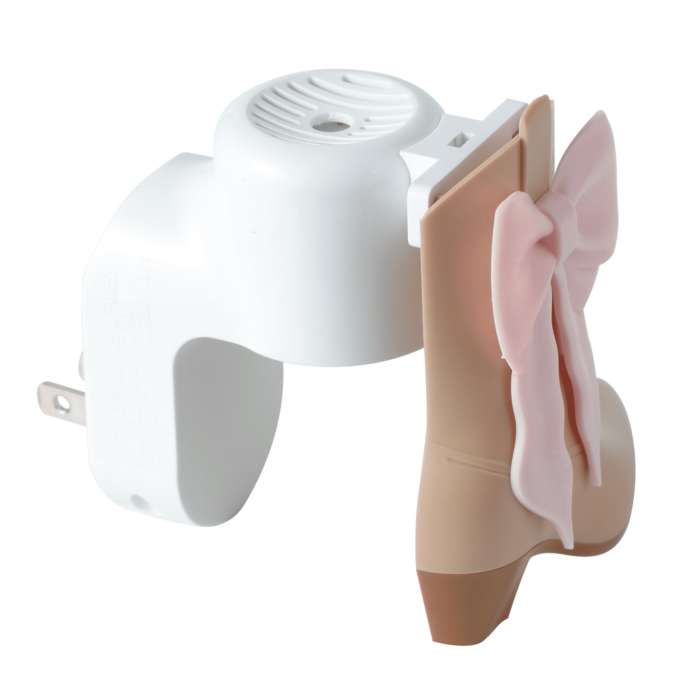 Mainstays Aroma Accents Fragrance Plug-in Boot Design with Pink Bow