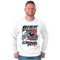 thumbnail image 3 of The Smurfs Kanji Rise and Grind Men Big & Tall Long Sleeve Tee Brisco Brands 2X, 3 of 5