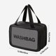 thumbnail image 4 of Fiudx Bolsa Grande para Cosméticos, Pvc, Transparente, Organizador de Viaje, Ideal para Artículos de Tocador, Cosméticos o Artículos Esenciales de Uso Diario, Asa Portátil, 35 X 25 X 12 Cm., 4 of 7