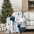 thumbnail image 4 of Christmas Blankets Soft Prints Fleece Throw Blanket for Winter Bedding Home Living Room Sofa Couch and Gift Throw Blanket Farmhouse Holiday Decor, 4 of 6