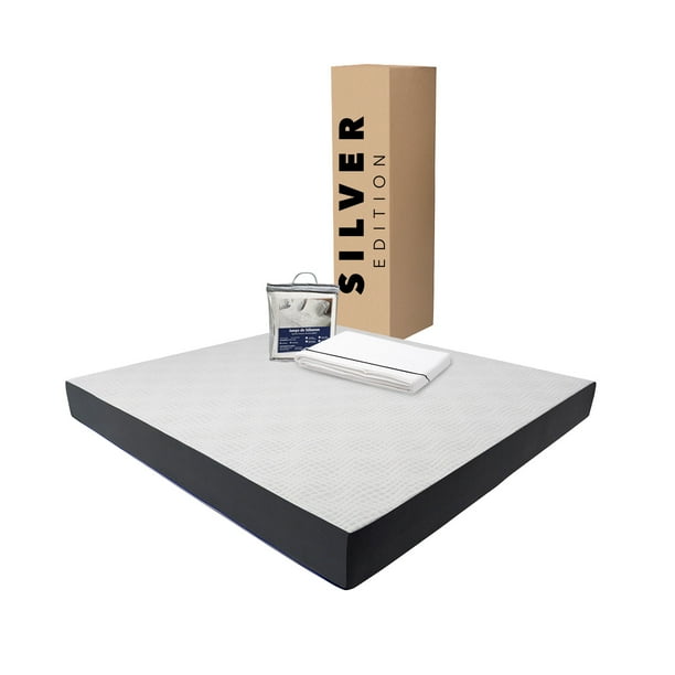 Colchón King Size silver en Caja 20 cm Altura + Juego de Sábanas