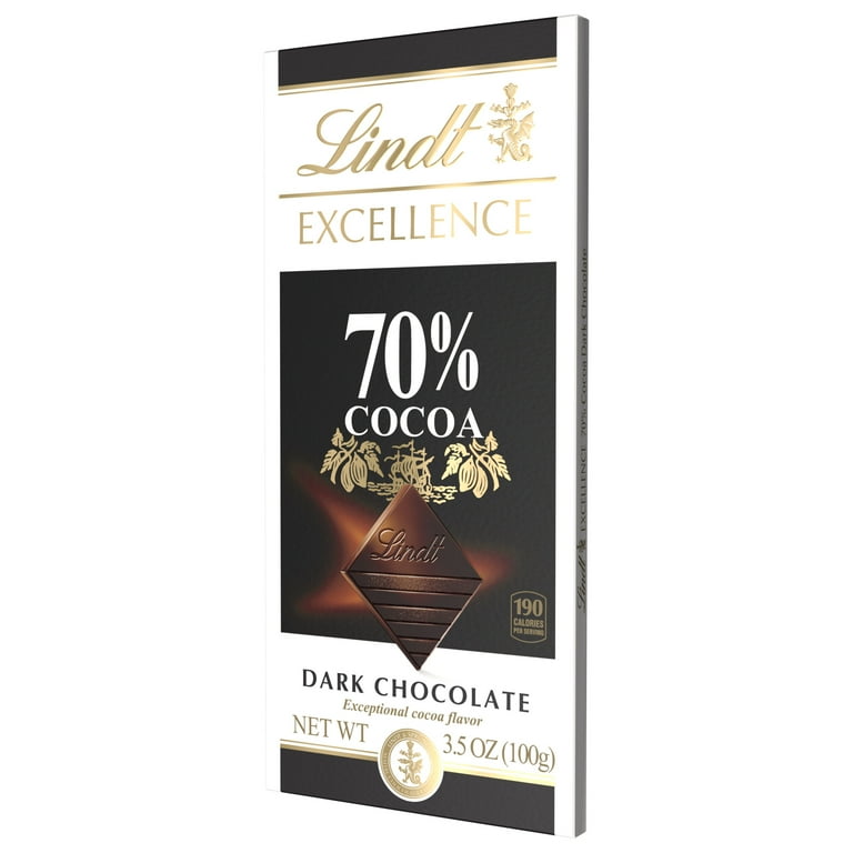 Lindt EXCELLENCE 70% Cocoa Dark Chocolate Candy Bar, 3.5 oz