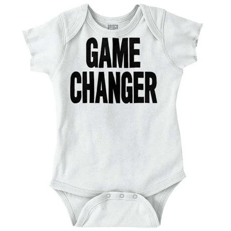 

Game Changer Adorable Baby Shower Newborn Baby Boy Girl Romper Brisco Brands
