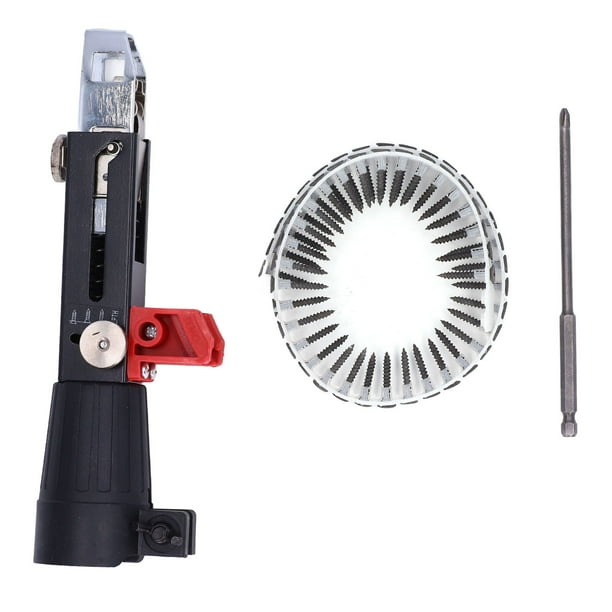 Equipo de apriete de tornillos para taladro eléctrico, Adaptador de clavo de cadena automático Accesorio para taladro eléctrico inalámbrico Adaptador de cadena de taladro con tornillo Diseñado para el futuro