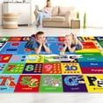thumbnail image 7 of Kids Play Rug for Playroom, Kids Play Mat ABC Educational Area Rug, Toddler Baby Playroom Mat, Alphabet Animal Soft Non-Slip Kids Rug Carpet for Boy Girl Bedroom,110X78.7 INCH Blue, 7 of 7