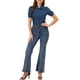 thumbnail image 2 of CAMISA DE ALGODÓN CON MANGAS CORTAS Y BOTONES PARA MUJERES ELEGANTE INSPIRADA CHIC TALLA 1 S, 2 of 6