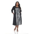 thumbnail image 1 of White Mark Women's Constance Midi Dress, 1 of 5