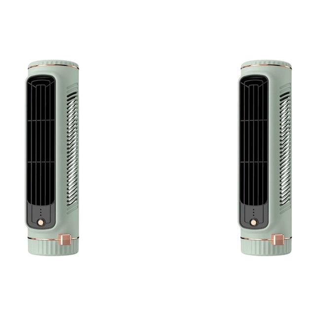 Ventilador Torre Con Carga USB Escritorio Inalámbrico Sin Aspas para El Y () Verde