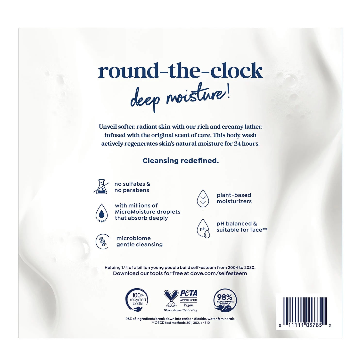 Dove Deep Moisture Body Wash with Pump, 30 Fluid Ounce (Pack of 2)