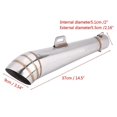 thumbnail image 3 of Stainless Steel Motorcycle Universal Exhaust Tail Pipe Muffler Tailpipe Tip, 3 of 4