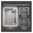 thumbnail image 6 of 20"x28" LED Bathroom Mirror, Front-Lit and Back-Lit, 3 Color Tem Adjustable, Brightness Memory, Anti-fog LED Vanity Mirror[Unable to ship on weekends], 6 of 9