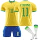 thumbnail image 3 of 2223 Brasil camiseta local No. 10 Neymar 20 Vinicius 9 Chalison 18 Jesús traje uniforme, 3 of 5