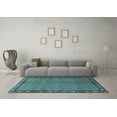 thumbnail image 3 of Ahgly Company Indoor Rectangle Persian Light Blue Traditional Area Rugs, 7' x 10', 3 of 4
