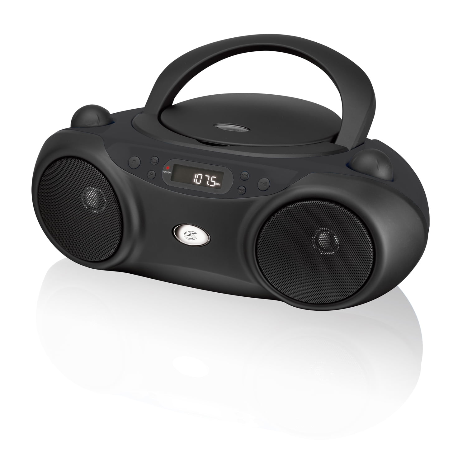 GPX Portable CD Player Boombox with AM/FM Radio, LED Display