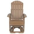 thumbnail image 2 of Innovaze Poly Lumber 360°Swivel Patio Glider Chair, HIPS All-Weather Resistant for Outdoor, Poly Lumber Porch Swivel Chair, Brown, 2 of 10
