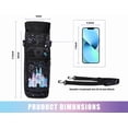 thumbnail image 5 of Water Bottle Carrier Holder Sling Bag Sleeve 32 oz Crossbody Water Bottle Case Cover with Strap Pockets for Travelling Hiking Camping, 5''''x10'''', Black, 5 of 5