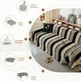 thumbnail image 5 of CJC Couch Cover Sofa Covers, Soft Couch Covers for Sectional Sofa - Anti-slip Love Seat Couch Covers for 2 Cushion Couch, Washable Slipcover for Dog Sofa Protector (Black #A, 71'' x 102''), 5 of 7