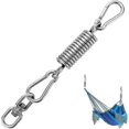 thumbnail image 5 of Zhedian Silla con Resortes, Resortes Giratorios De Acero con 2 Mosquetones Y Gancho Giratorio 361, Kit De Resortes Colgantes De Alta Resistencia para Sillas Hamacas De hasta 250 Kg Hy, 5 of 5