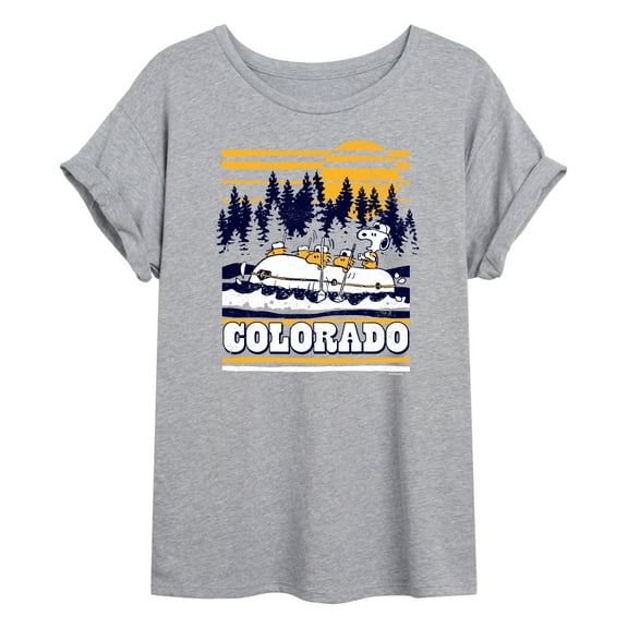 Peanuts - Colorado Rafting - Juniors Ideal Flowy Muscle T-Shirt