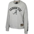 thumbnail image 2 of Women's Colosseum Heather Gray Alabama Crimson Tide OHT Military Appreciation Flag Rank Dolman Pullover Sweatshirt, 2 of 4