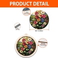 thumbnail image 2 of Hollyhocks Stained Glass Suncatcher Ornament – Text Christmas 2025 Tree Decoration Gift for Family, Friends, Man & Woman, 2 of 6