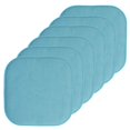 thumbnail image 1 of Cojín para silla Sweet Home Collection, espuma viscoelástica, paquete de 6, color verde azulado, 1 of 6
