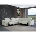 thumbnail image 2 of Titan Furnishings 6-Piece 1 Console 3-Power Reclining Italian Leather Sectional, 2 of 7