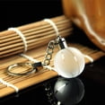 thumbnail image 3 of LED Light Christmas Ball Key Chain Football Basketball Globe Key Ring Gift Decor, 3 of 8