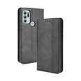 thumbnail image 1 of Compatible with Motorola Moto G60S Case Magnetic Closure Vintage Pattern PU Leather Wallet Cover with Card Slots-Black, 1 of 5