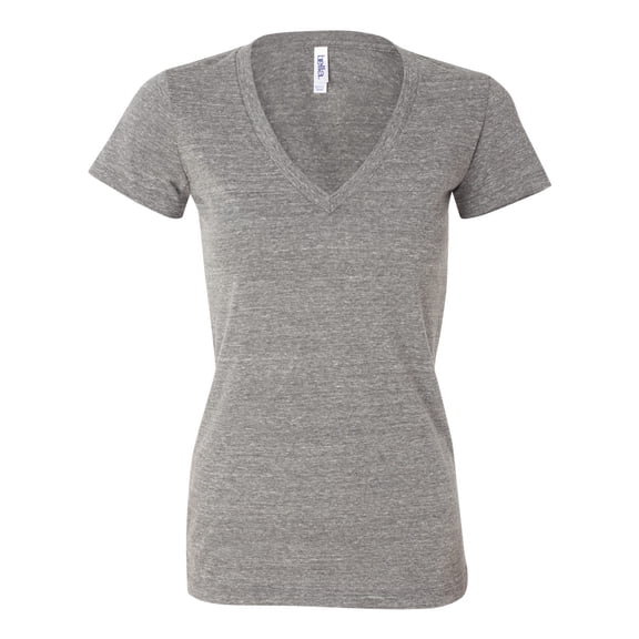 Bella Canvas 8435 Ladies' Triblend Short-Sleeve Deep V-Neck T-Shirt