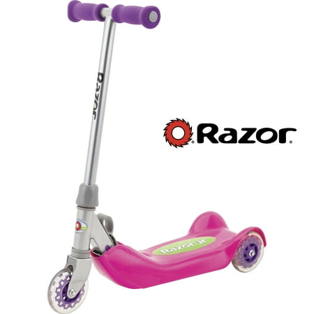 Razor Jr. Authentic 3, Wheel Folding Kiddie Kick Scooter, Pink