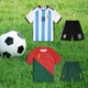 thumbnail image 2 of Camiseta de fútbol numerada para niños Samsung Argentina Portugal n.° 7, uniforme deportivo para jardín de infantes, 2 of 6