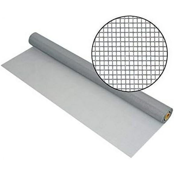 The Wire 30 in. W x 100 ft. L Silver Gray 0.011 Ga. Screen Cloth Fiberglass