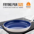 thumbnail image 2 of NutriChef 14" Extra Large Fry Pan - Skillet Nonstick Frying Pan with Silicone Handle, Ceramic Coating, Blue Silicone Handle, Stain-Resistant and Easy to Clean, Professional Home Cookware, 2 of 8