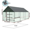 thumbnail image 6 of BingoPaw Outdoor Chicken Run Coop Large Walk-in Poultry Cage Duck Goose Pen Fence with Upgraded Metal and Waterproof UV Cover, 6 of 12