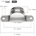 thumbnail image 4 of 16Pcs 1 1/4 Inch Stainless Steel Conduit Clamps, Two Hole Strap U Bracket Rigid Pipe Strap Metal U Clamp Conduit Strap Tension Clips U-tube Clamp Heavy Duty, 4 of 5