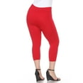 thumbnail image 4 of White Mark Women's Plus Size Casual Capri Leggings, 4 of 4