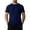 X206 Navy, variant on Confree Men Tshirt Solid Color Short Sleeved Round Neck Tee Shirts Summer Training Comfortable Fashion For Men T-Shirts Size L Green