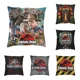 thumbnail image 2 of Funda de almohada decorativa con póster de película clásica genial de Jurassic Park, funda de cojín con estampado 3D de dos lados del mundo de los dinosaurios para sofá, 2 of 5