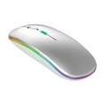 thumbnail image 1 of Wireless Rechargeable LED Lighted Mouse, Silent 2.4GHz Wireless Mouse For Laptop, Desktop, 1 of 2